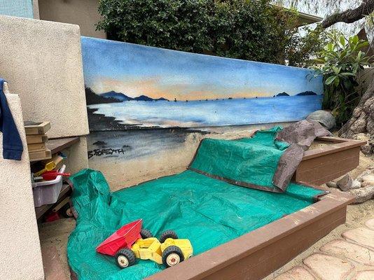 Sandbox and Santa Barbara mural