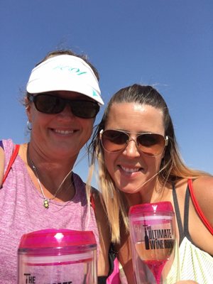 A little wine before the race