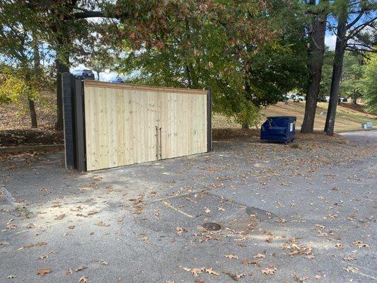 Cap and Trim 8ft tall Dumpster