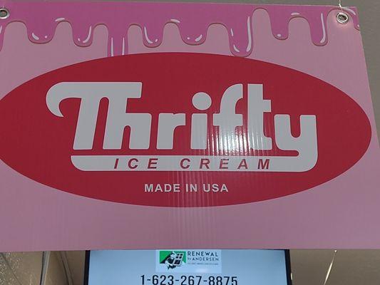 We currently are serving up Thrifty's Ice Cream