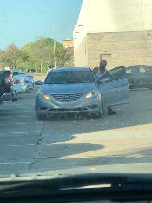 This is the man who is stealing catalysts in the CHUCK E. CHEESE Parking Lot.