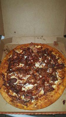 Brisket pizza