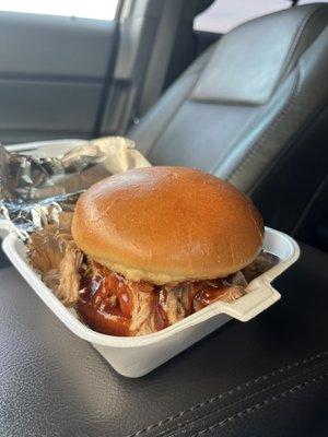 Plain BBQ sandwich