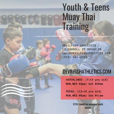 Our youth and teens Muay Thai program is now available!