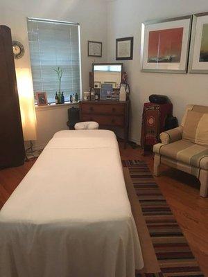 Different view of Massage Table in home studio