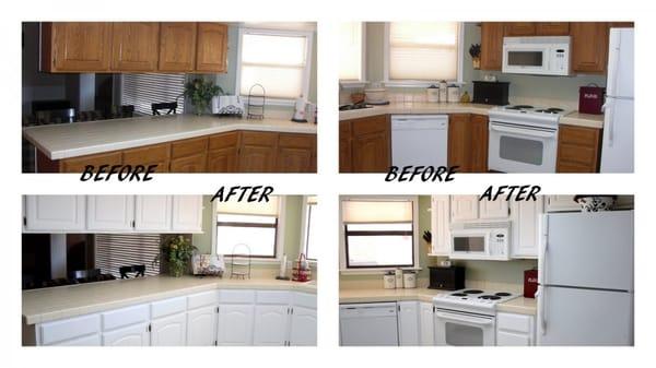 We can resurface existing cabinets.