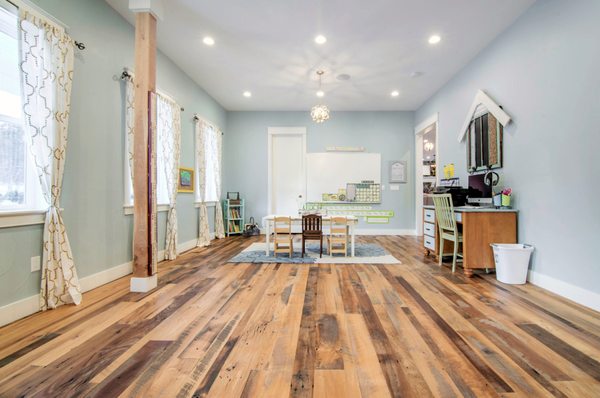 Reclaimed Mixed Hardwood Plank Flooring - Custom made and delivered nationwide!