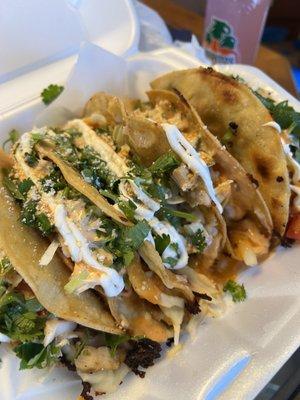 Chicken Signature Chimulitas from a a pop up event