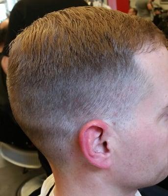 Nice clean cut with a natural neckline