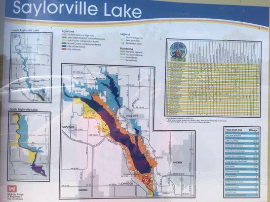 Map of saylorville lake area