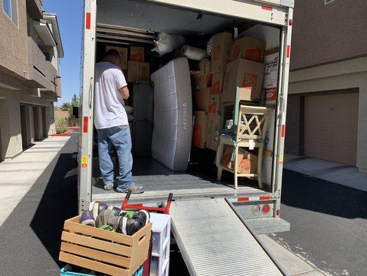 Loading the truck