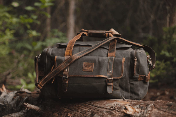 Duffel canvas weekender bag