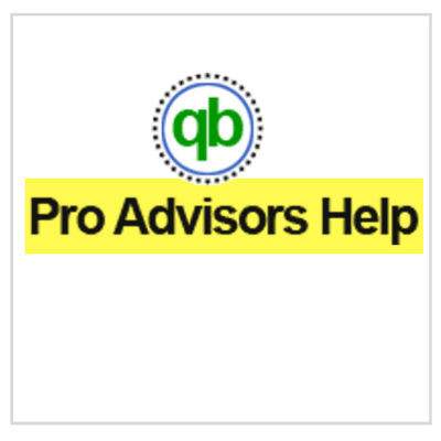 QB Proadvisor Help