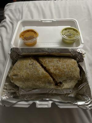 Steak burrito