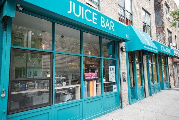 Visit the new sunny studio space and juice bar!