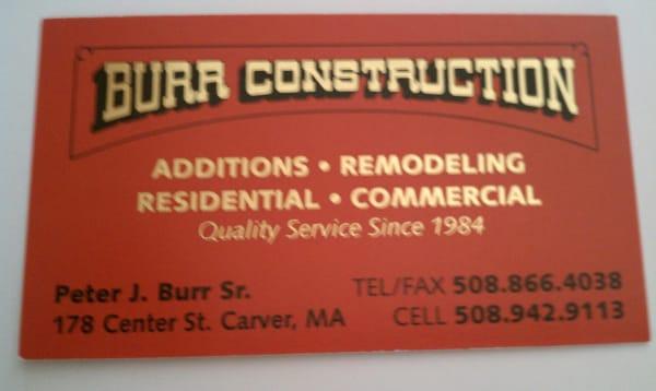 Burr Construction