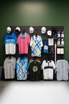 We offer locally founded golf merchandise.