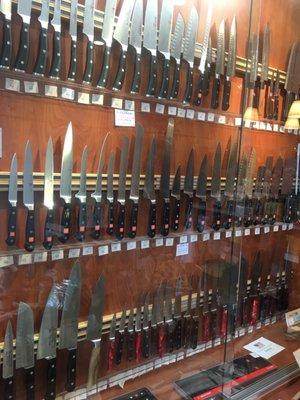 The knife selection