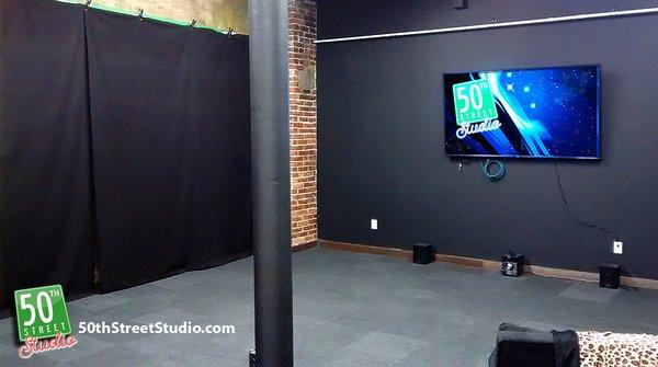 "black box" photo/video studio space