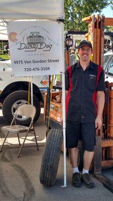 David (owner) at an event for Mile Hi Jeep Club.