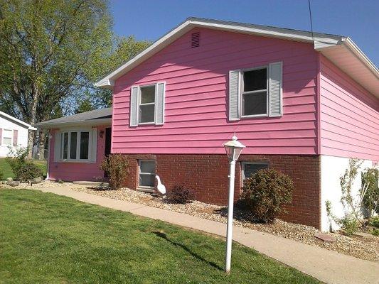 Before & After Vinyl Siding Repainting in Sellersburg, IN