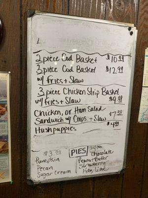 Daily specials