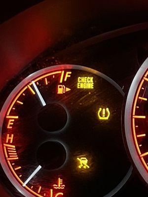 The check engine light that came on a week after purchasing