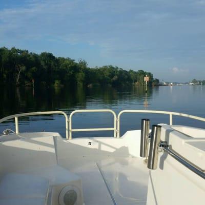 On the way out to another beautiful day of scalloping. Book now!