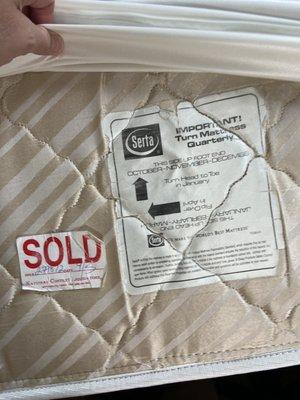 Mattress tag