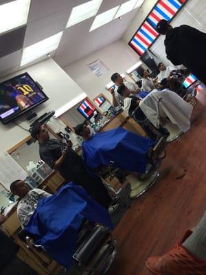 All barbers in action!!!!