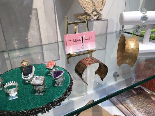 Great items in the gift shop created by the instructors. Amy Butt's jewelry.