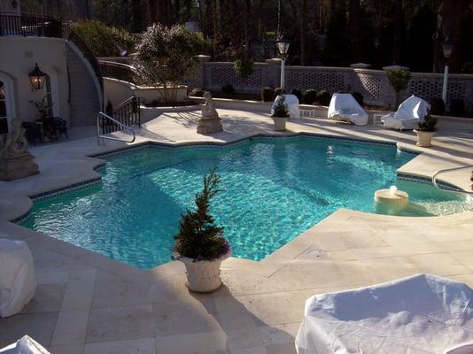 We can take care of your residential pool for you.