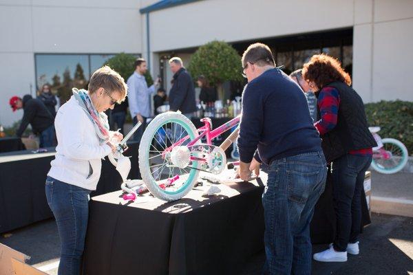 In 2017, BBCG along with clients, friends and family launched the BayBridge Gives Back campaign with a bike build.