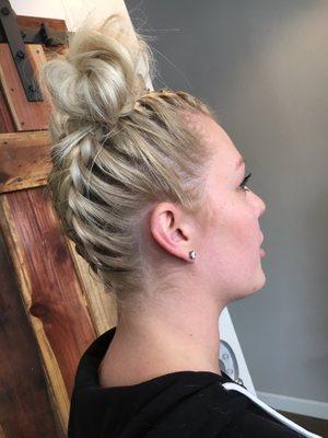 Braided Space buns by Nicole