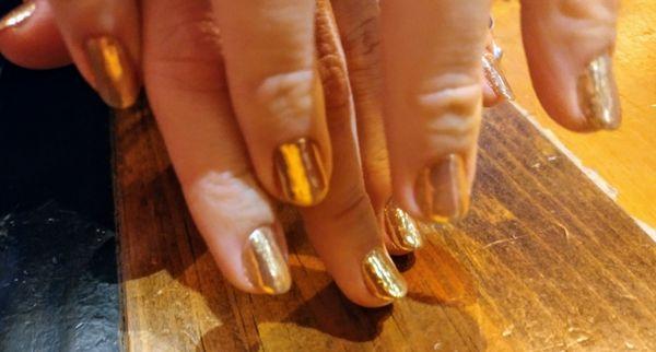 Metallic nail polish!