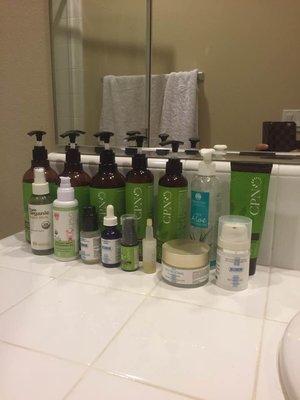 Everything in my beauty skin care items . Follow the DrJ skincare  morning to night.  I want to share organic beauty and healthy