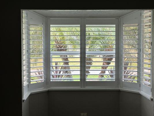 Plantation Shutter Blinds for our Bay Window