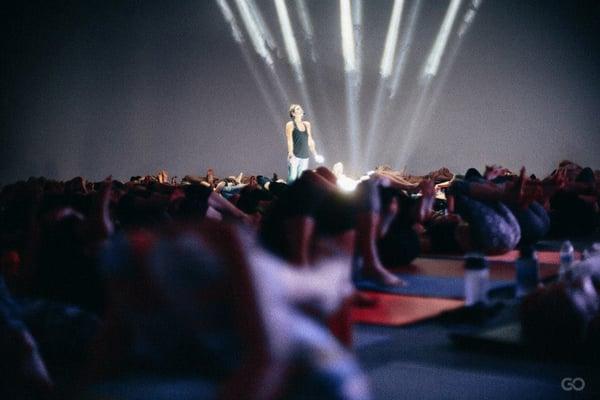 Tara Martell leading the closing of the 2nd Walter Yoga Experience in Phoenix.