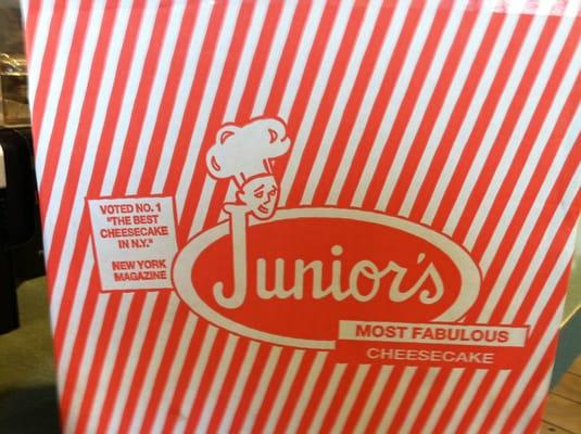 Stop in for some Junior's Cheesecake! Original or Raspberry.