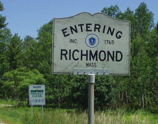 Entering Richmond from Canaan, NY