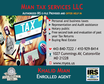 The e filing has started and the client can make appointment by calling 443-840-7222 or 410-929-8414.