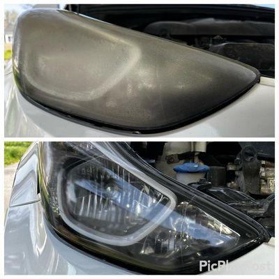 Headlight restoration that we did. It came out great!