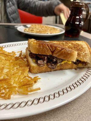 Texas Bacon Cheesesteak Melt Plate