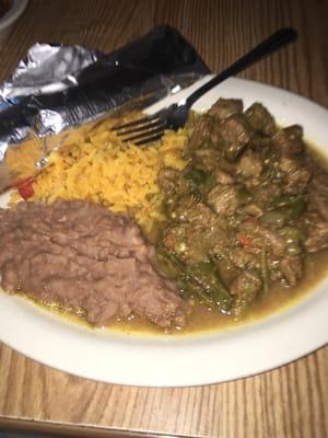 Chile verde plate