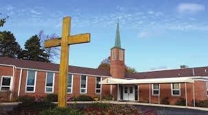 Front entrance to church