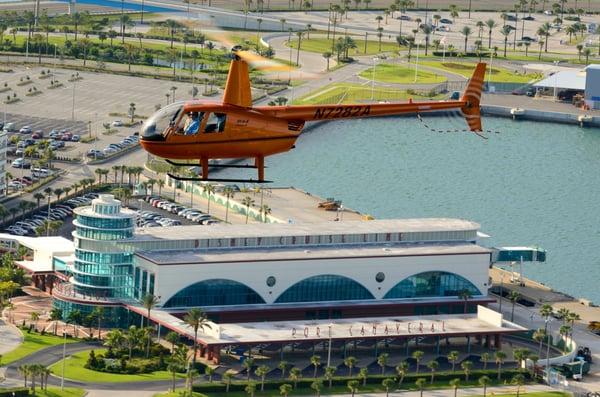 Helicopter ride over Cruise Terminal