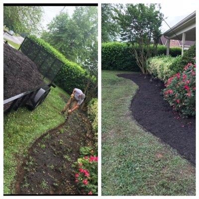 MULCH and HEDGE-trimming and Lawncare. All Outdoor Services.