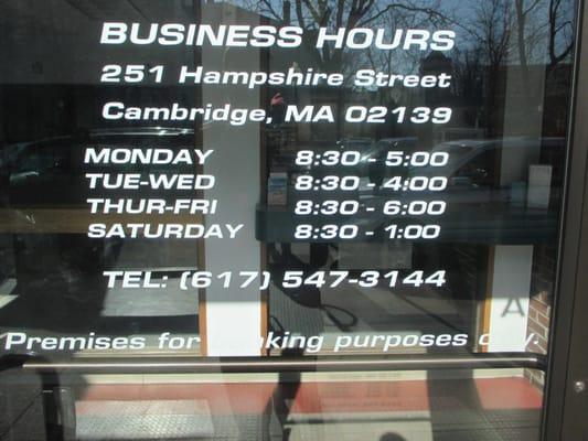 Credit Union Hours