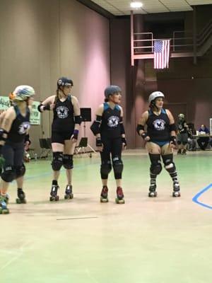 6/4/16. Knockers v Capital (Baton Rouge) Defenders. Season 6. Bout 4. Warm up. Roll around. Pre-Bout. Civic Center. 7pm.