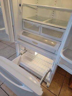 We can clean and sanitize your refrigerator.